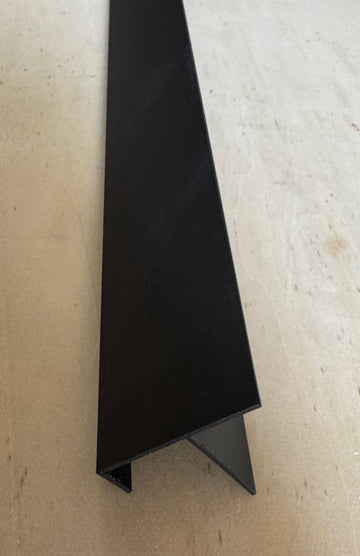 Aluminium F-Profil Nussbaum