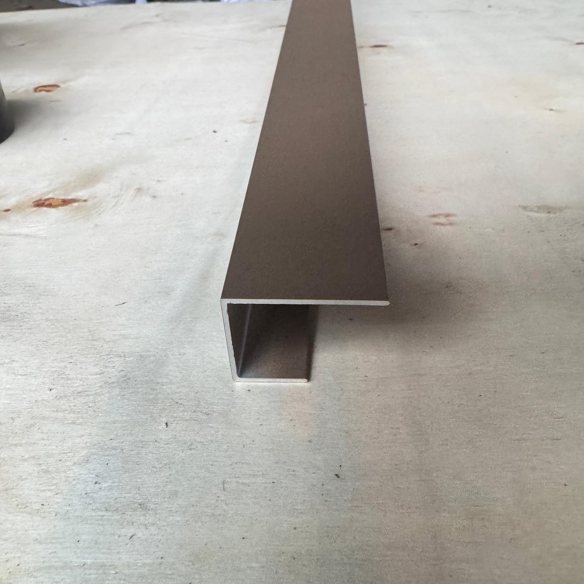 Aluminium-U-Profil Teak