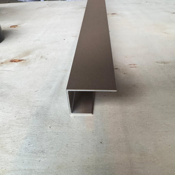 Aluminium-U-Profil Teak