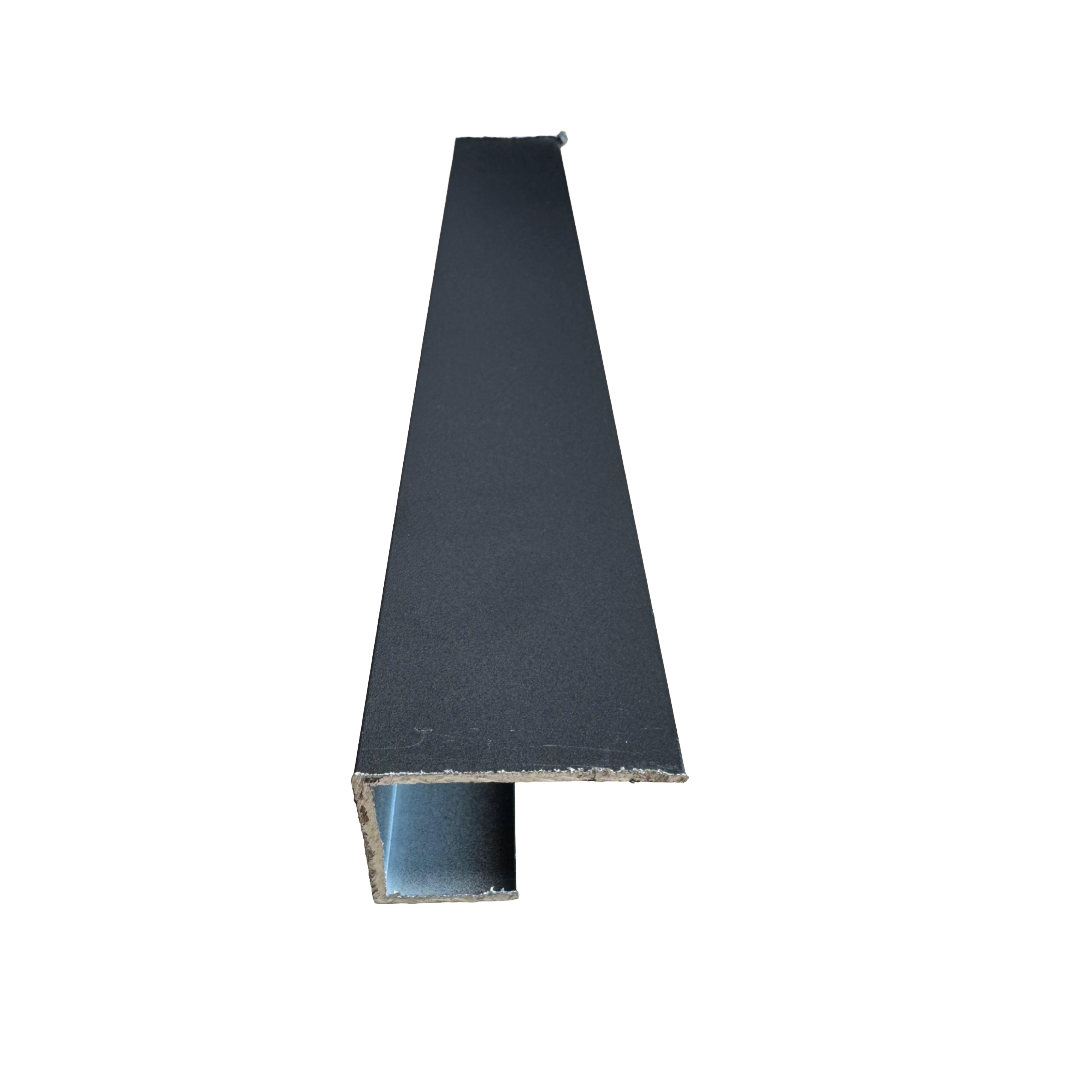 Aluminium U-Profiel Charcoal Black