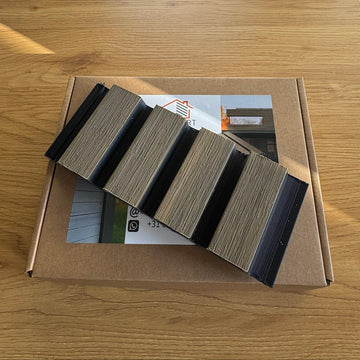 Muster Verbundstoff-Rabattdielen: Bicolor Olive Black