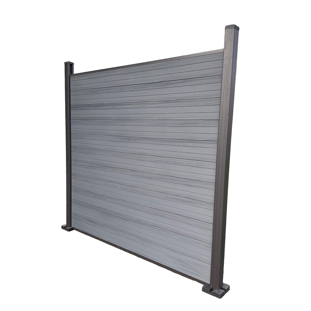 Composiet Schutting per set- Dubbelzijdig Grey